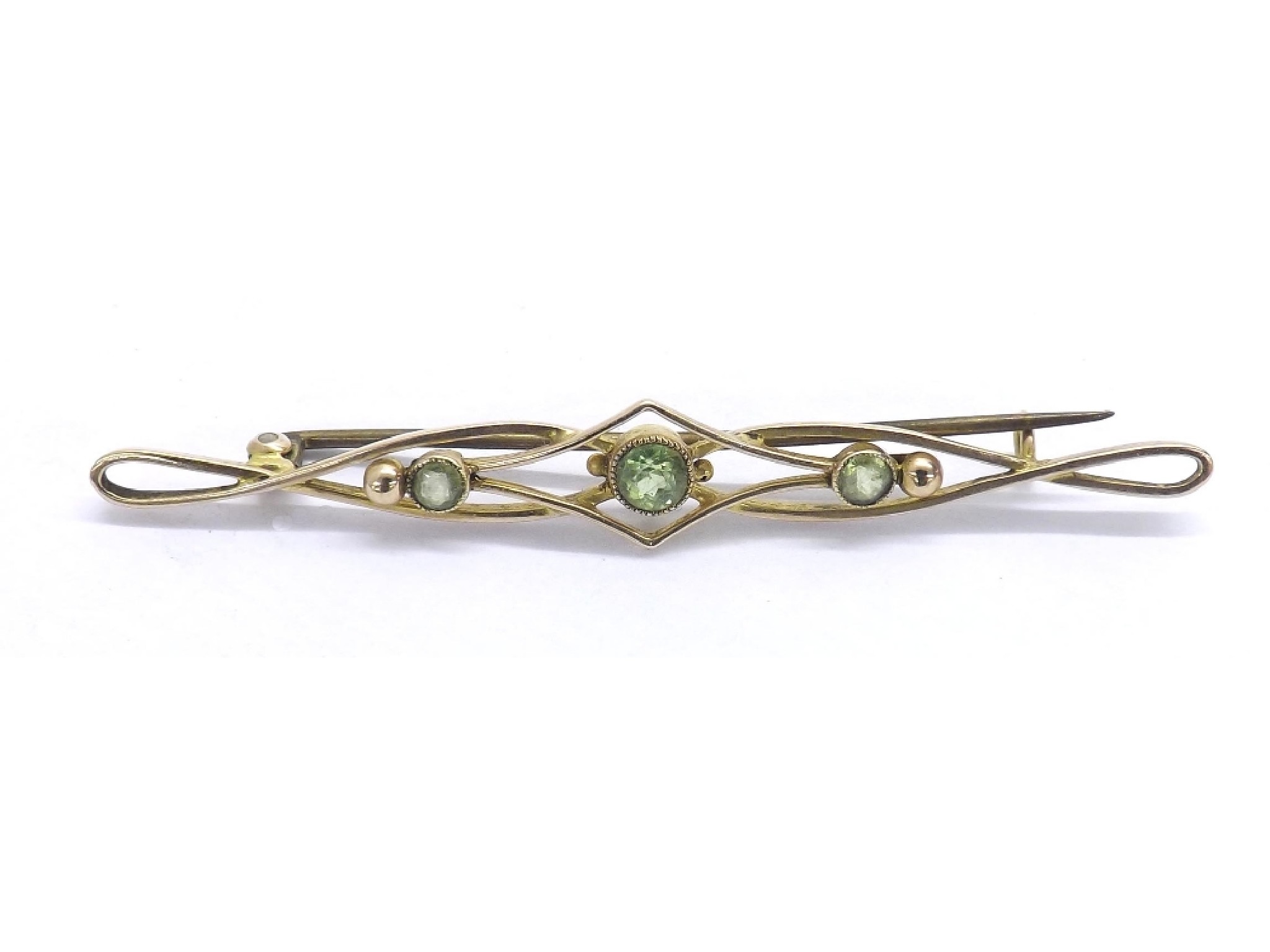 Appraisal: ct peridot brooch gm mm