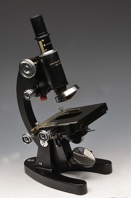 Appraisal: A COOKE TROUGHTON SIMMS LTD BLACK LACQUERED MICROSCOPE Series M