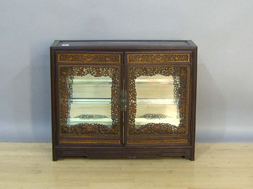 Appraisal: Chinese curio cabinet h w