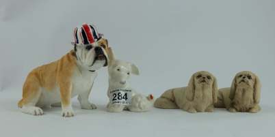 Appraisal: A collection of dog figures to include Beswick Dog with