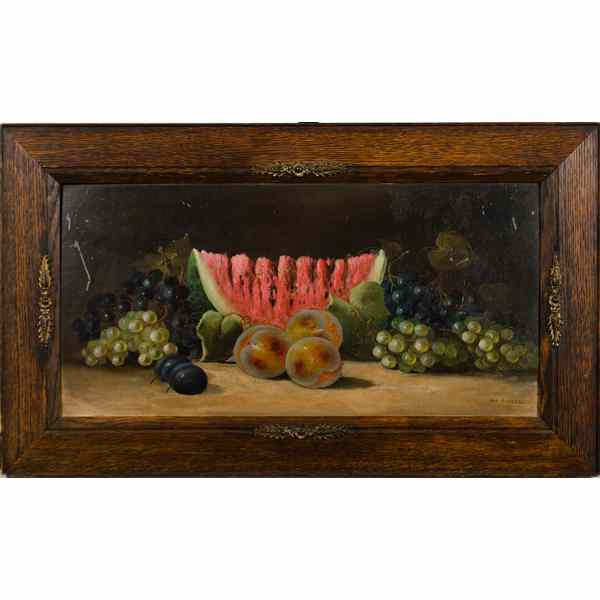 Appraisal: R O Smith Cincinnati OH th Century Still Life of