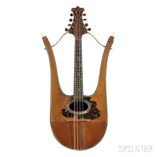 Appraisal: Italian Lyre Mandolin Raffaele Calace Naples bearing the maker's label