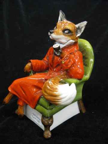 Appraisal: Royal Stratford Figurine of a Seated Foxin an arm chair