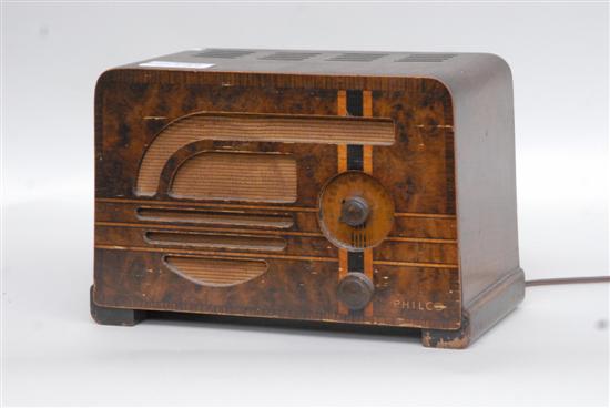 Appraisal: PHILCO DECO RADIO Property from the home of Westport Ct