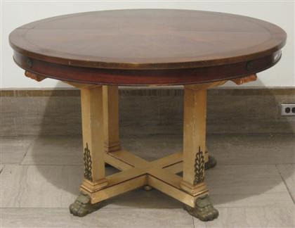 Appraisal: Directoire style dining table H in Dia in