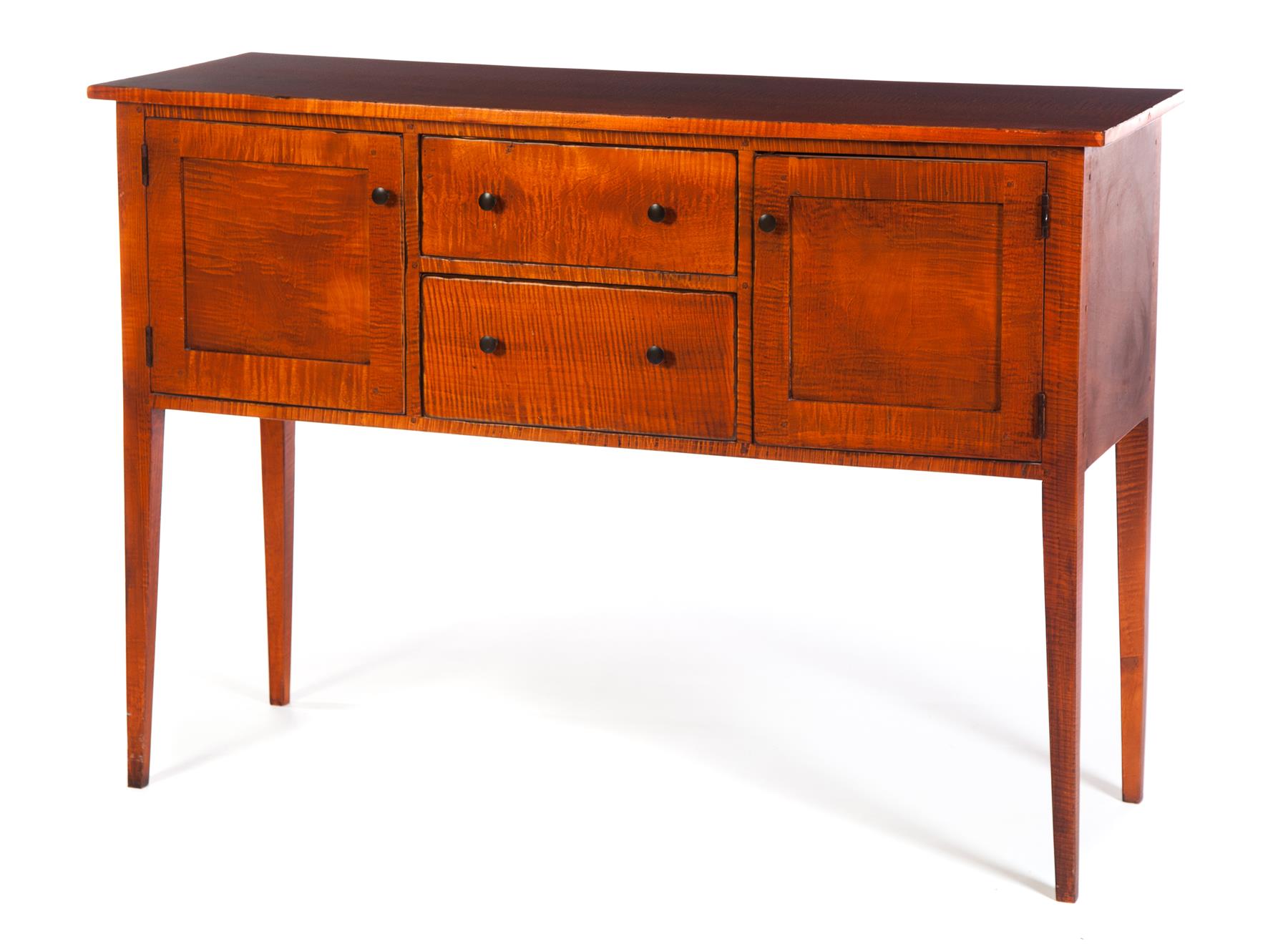 Appraisal: HEPPLEWHITE-STYLE SIDEBOARD BY DAVID T SMITH Morrow Ohio late th