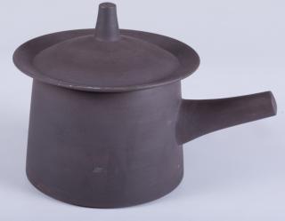 Appraisal: Dansk Danish Ceramic Sauce Pot Dansk Danish modern matte brown