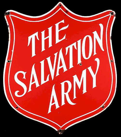 Appraisal: 's The Salvation Army Porcelain Enamel Sign Included in this