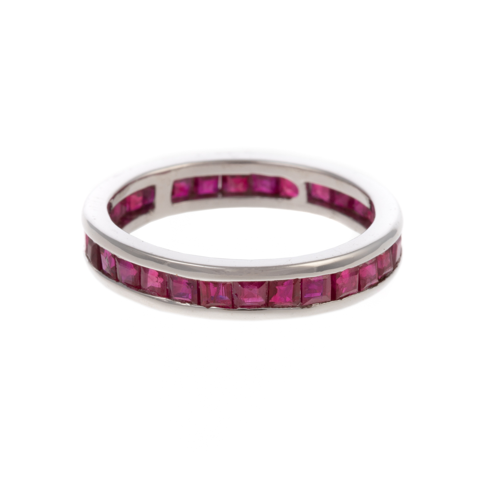 Appraisal: A CTW RUBY ETERNITY BAND IN K K white gold