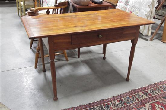 Appraisal: WORK TABLE Southern pine having a square top one drawer