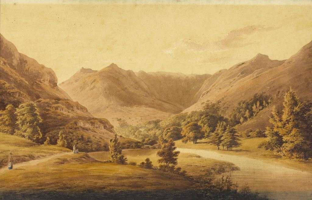 Appraisal: ATTRIBUTED TO JOHN GLOVER - VIEW IN RYDAL PARK AMBLESIDE