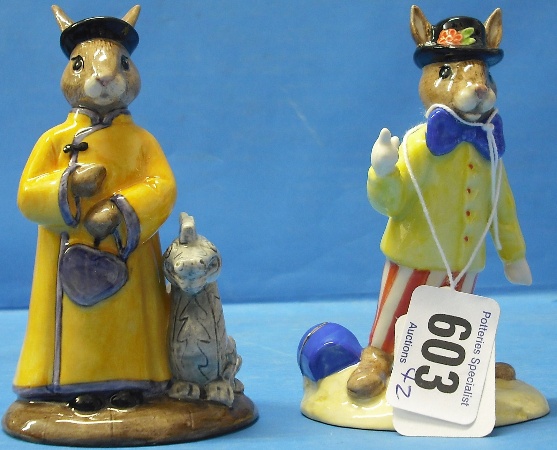 Appraisal: Royal Doulton Bunnykins figures Joker DB and Mandarin DB Both