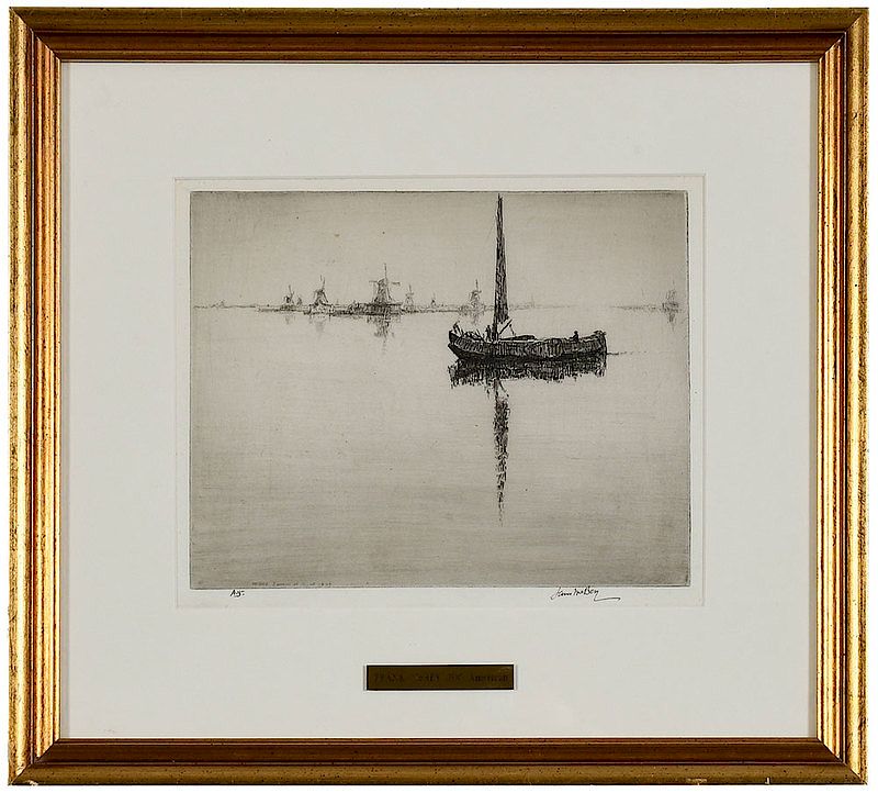 Appraisal: James McBey Scottish Zaandam signed lower right James McBey inscribed