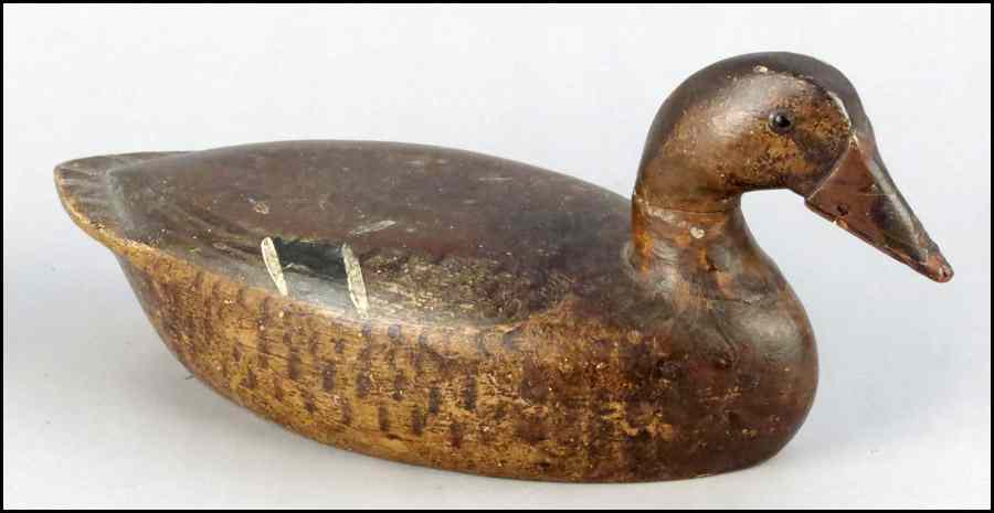 Appraisal: TUBE DAWSON DECOY Putnam Illinois Female mallard H '' W