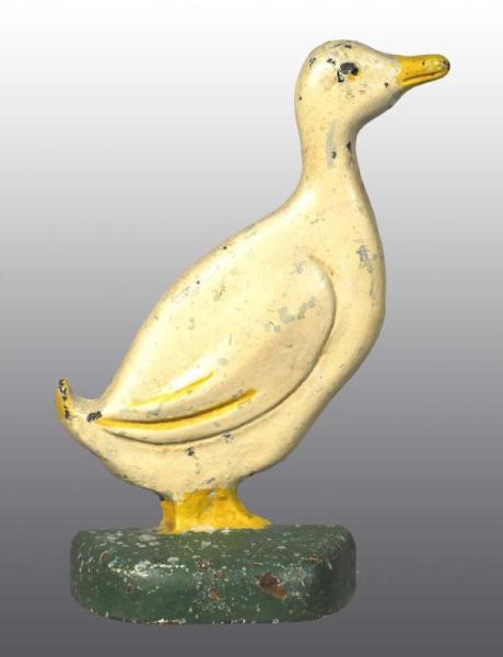 Appraisal: Cast Iron Duck Doorstop Description Very difficult-to-find Provenance Watt White