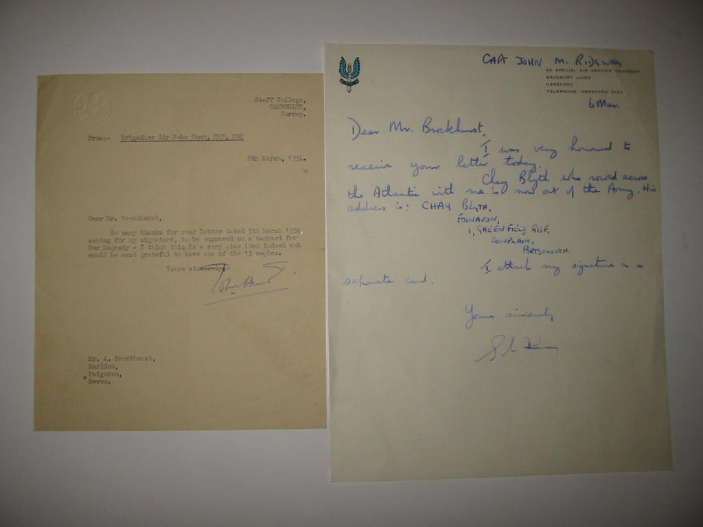 Appraisal: Sir John Hunt Leader of Everest Expedition signed typed letter