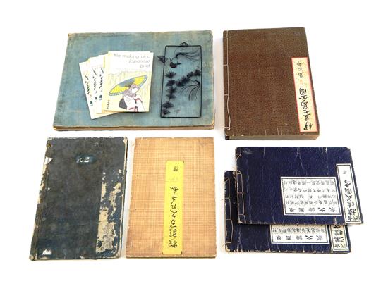 Appraisal: ASIAN ten pieces including books illustrations and prints booklet containing