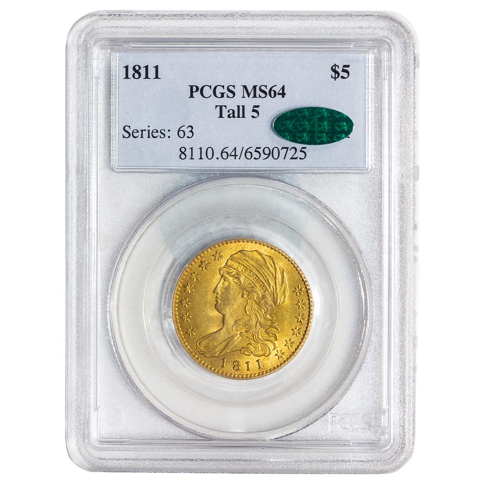 Appraisal: Tall Gold Half Eagle PCGS MS CAC Tall Gold Half