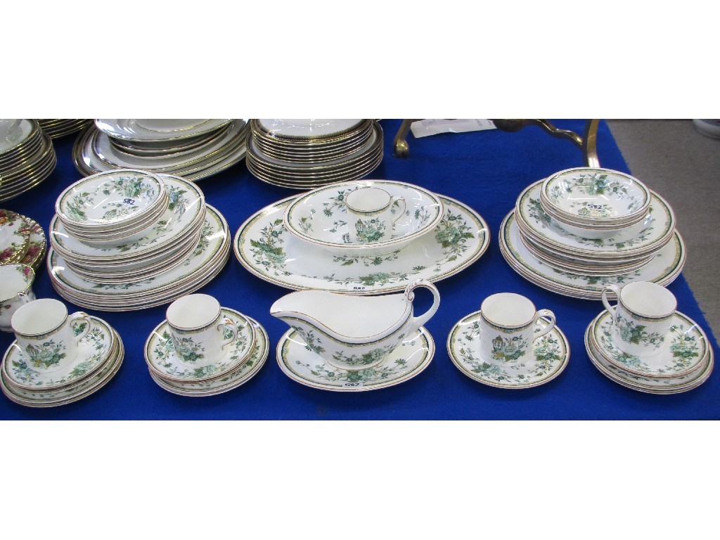 Appraisal: Crown Staffordshire 'Kowloon' pattern part dinner set comprising plates bowls