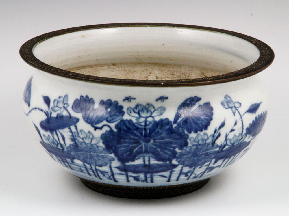 Appraisal: - Chinese Blue and White Bowl Chinese blue and white