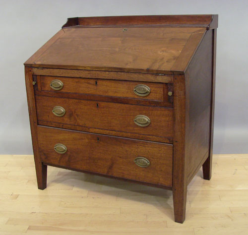 Appraisal: Walnut school master's desk th c h w