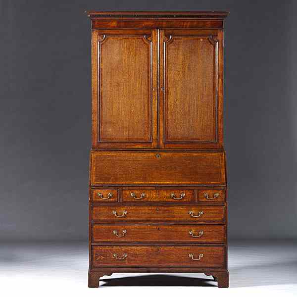 Appraisal: English Secretary Bookcase English ca - a secretary bookcase in