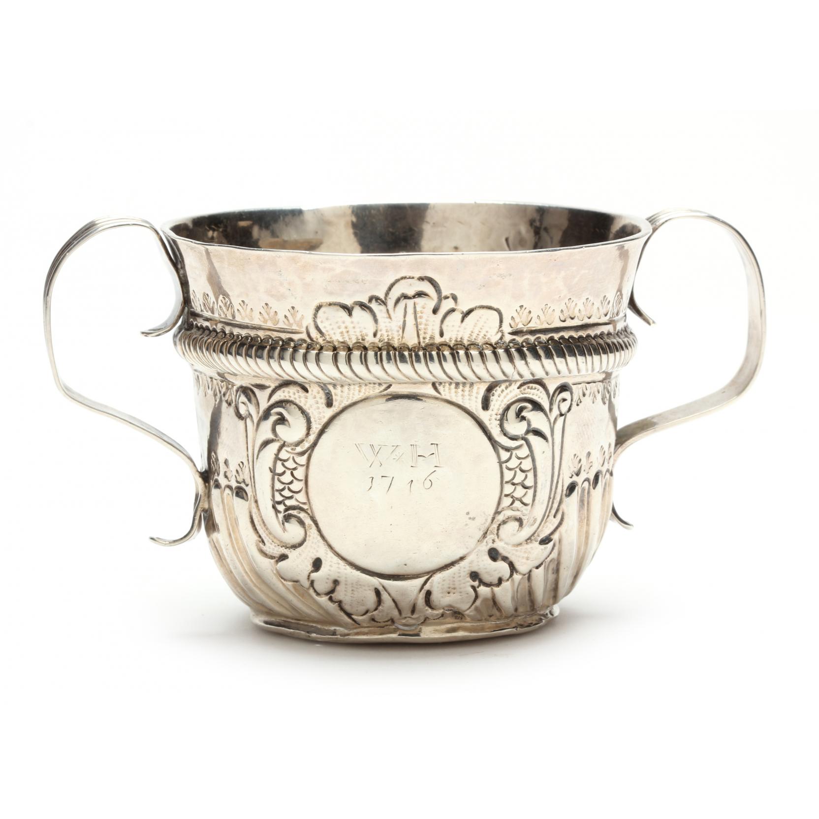 Appraisal: A George I Silver Two-Handled Cup Britannia standard with London