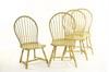 Appraisal: CHAIRS - Set of four th c bowback Windsor chairs