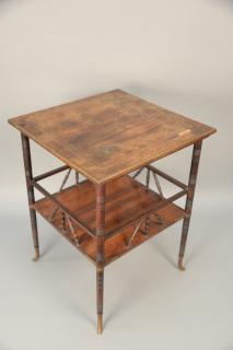 Appraisal: A and H Lejambre table top with metalwork spider web