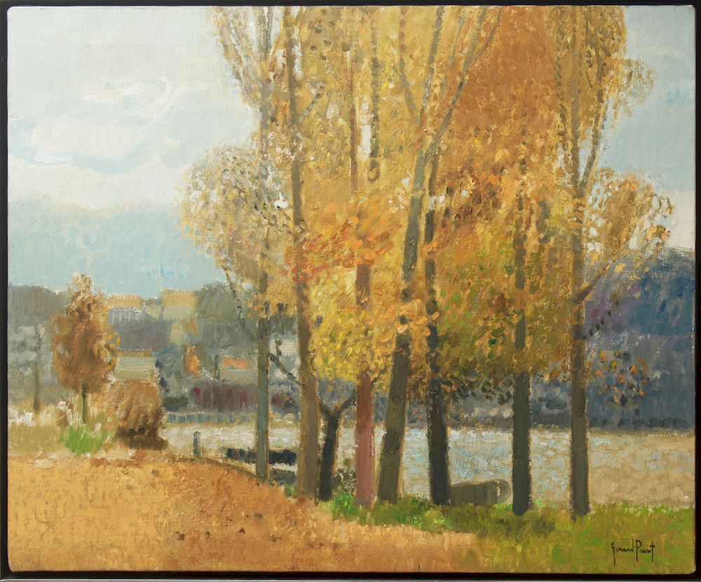 Appraisal: Gerard Panet Impressionist Manner Landscape Oil Gerard Panet Impressionist manner