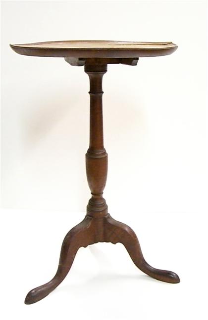 Appraisal: Queen Anne walnut candlestand late th century With circular top