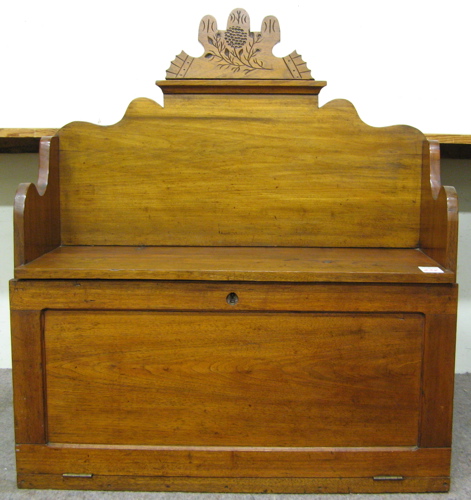 Appraisal: A VICTORIAN WALNUT DROP-FRONT WALL DESK American th century The