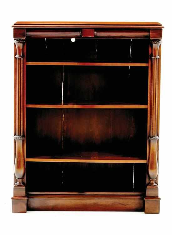 Appraisal: Classical style mahogany bookcase molded rectangular top over conforming case