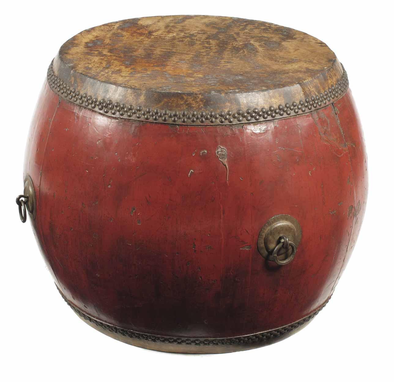 Appraisal: A Chinese lacquered drum