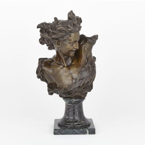 Appraisal: Jean Baptiste Carpeaux French - BUST OF LE G NIE