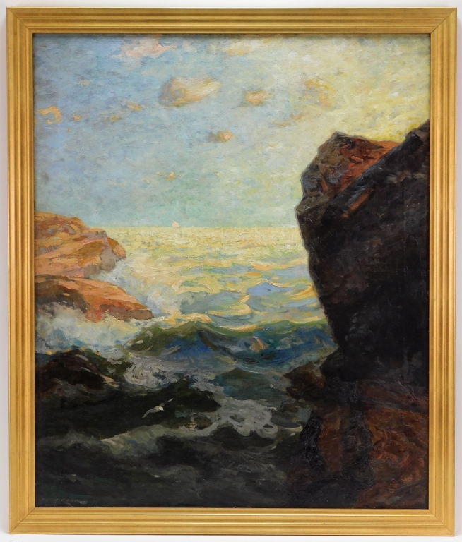 Appraisal: FRANK KNOX MORTON REHN O C SEASCAPE PAINTING Massachusetts Pennsylvania