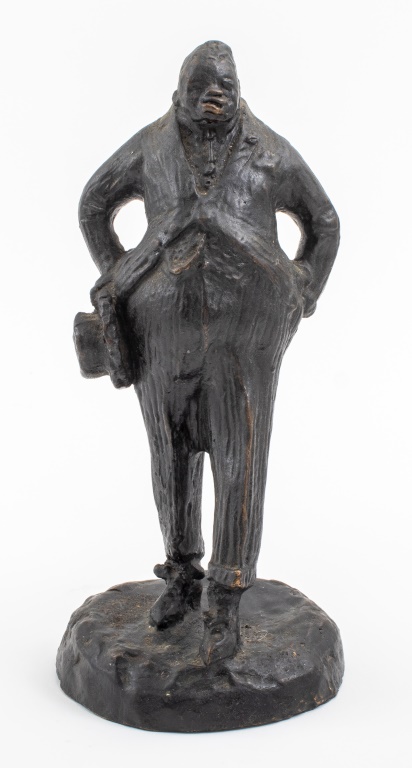 Appraisal: ETHEL MEYERS FOR ROMAN BRONZE WORKS THE GAMBLER Ethel Meyers