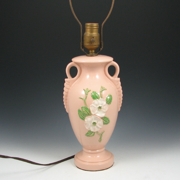 Appraisal: Hull Rosella L- Lamp - Mint Rosella lamp in peach