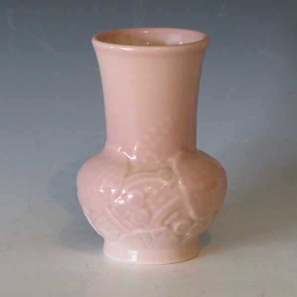 Appraisal: Rookwood vase from in pink gloss with floral decoration Marked