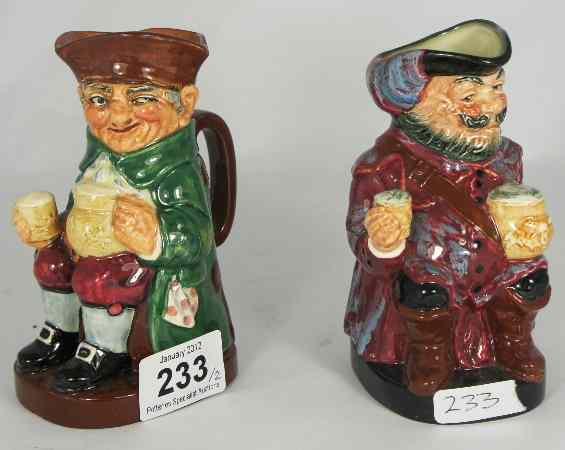 Appraisal: Royal Doulton Small Toby Jugs Old Charley D and Sir