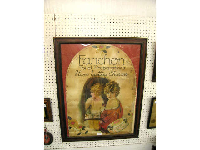 Appraisal: Early Framed Advertising Fanchon make-up