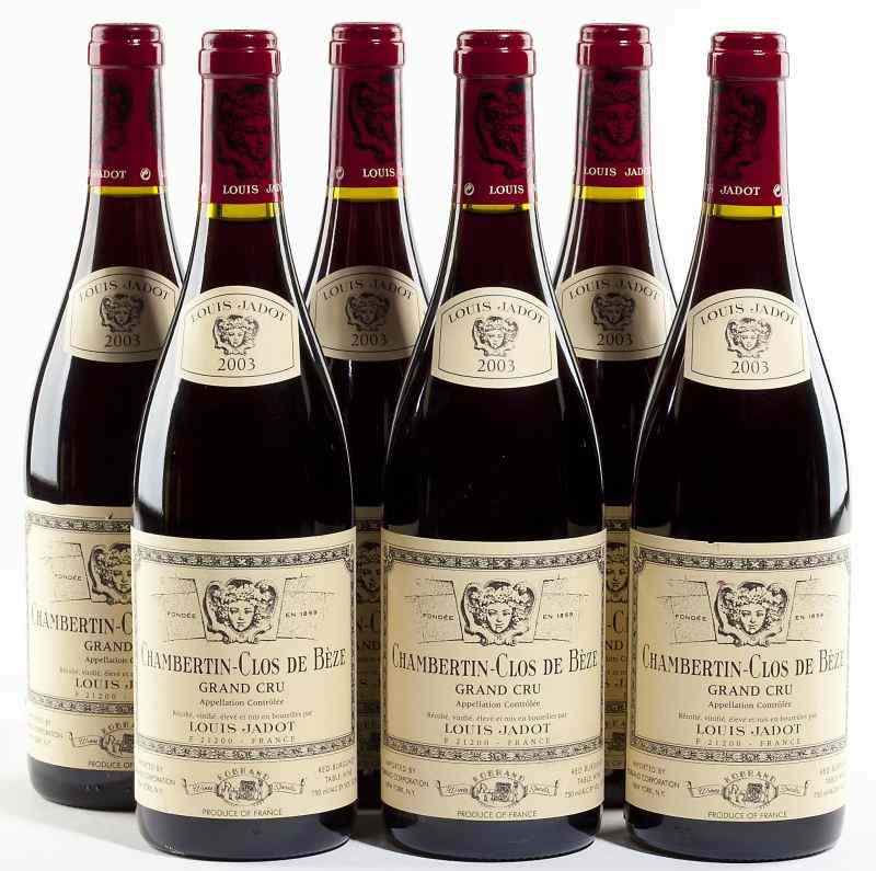 Appraisal: Chambertin Clos de BezeLouis Jadot bottles''Profound aromas of chocolate blackberries