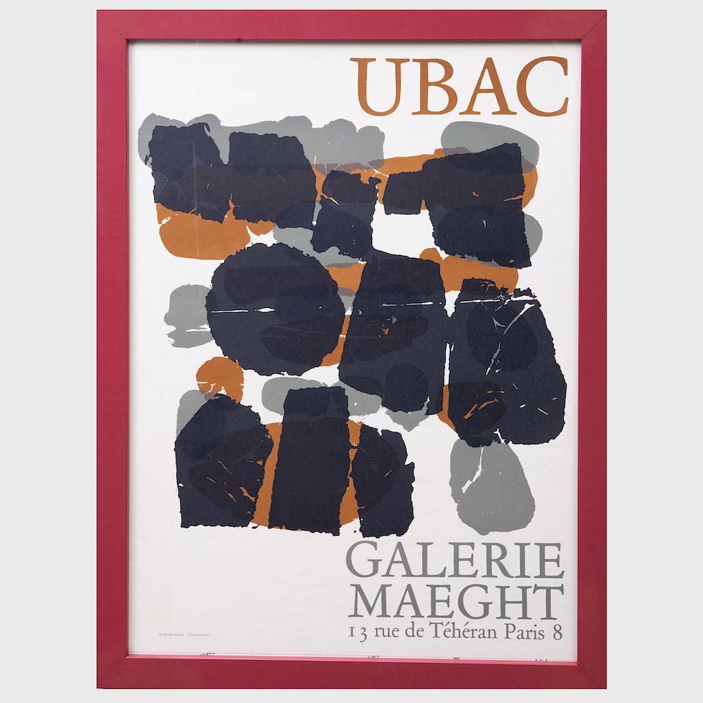 Appraisal: After Raoul Ubac - Galerie Maeght Exhibition Poster Lithographic poster