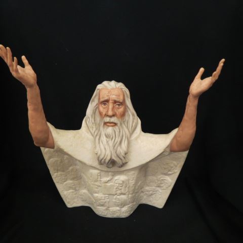 Appraisal: Laszlo Ispanky Porcelain Figurine Moses tall missing one finger