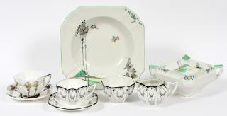 Appraisal: SHELLEY ART DECO CHINA PIECES TOTAL SHELLEY ART DECO CHINA