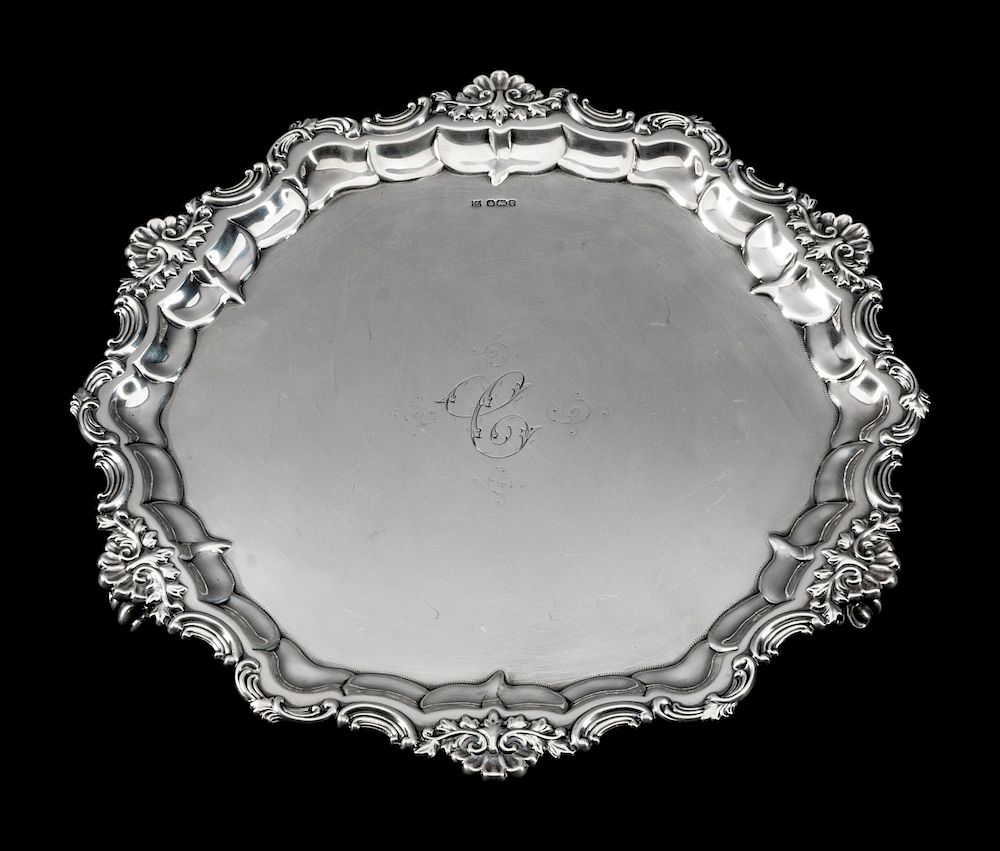 Appraisal: An Edwardian Silver Salver An Edwardian Silver Salver Fenton Bros