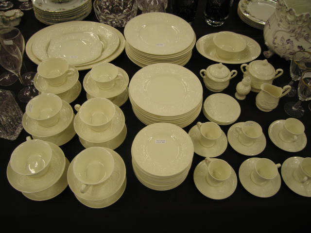 Appraisal: Pc Wedgwood Patrician Embossed China service for plus servers overall