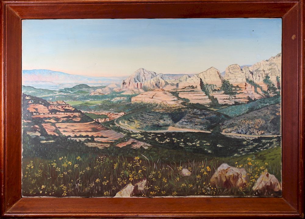 Appraisal: American School Southwest American Landscape American School Southwest American Landscape