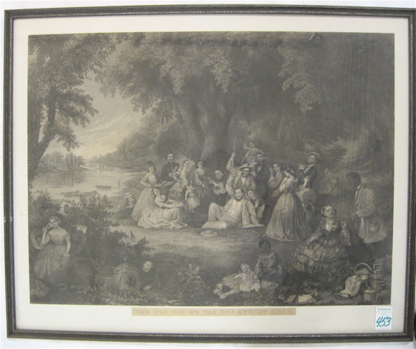 Appraisal: AMERICAN ETCHING titled Pic Nic on the Fourth of July