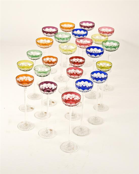 Appraisal: A Set of Twenty Four Baccarat Stemware Pieces in two